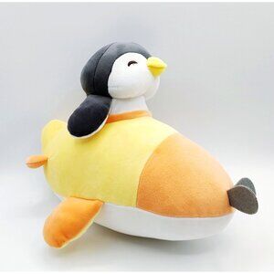 Miniso  Peguin In Rocket Space Ship Plush Soft Toy 11.8"